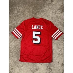 Vintage‎ Mens Jersey NFL Nike San Francisco 49ers Trey Lance NFL Jersey Size M